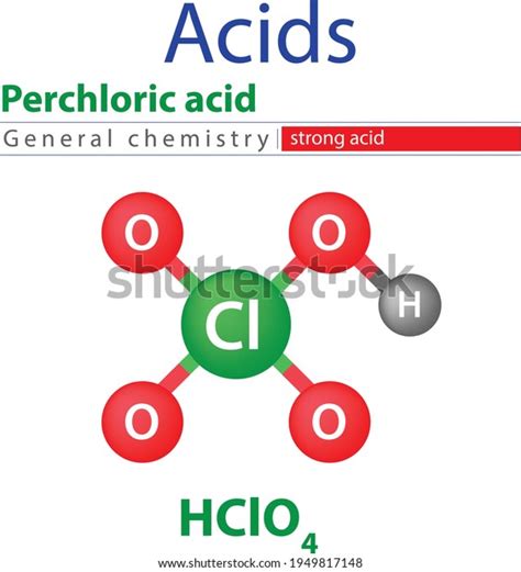 Perchloric Acid Chemistry Elements Acid Stock Vector Royalty Free