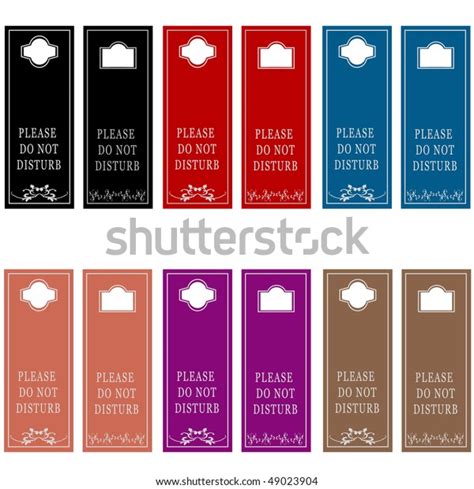 Do Not Disturb Cards Stock Vector Royalty Free 49023904 Shutterstock