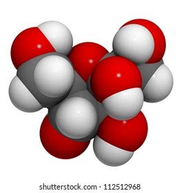 Fructose Fruit Sugar Molecule Chemical Structure Stock Illustration