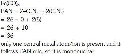 Iron Carbonyl Fe Co Isa Tetranuclearb Mononuclearc Trinucleard