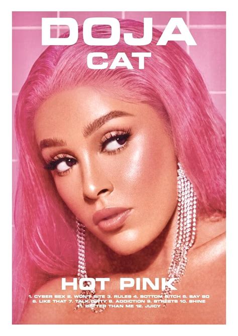 Doja Cat Hot Pink Album In 2023 Music Poster Design Graphic Poster