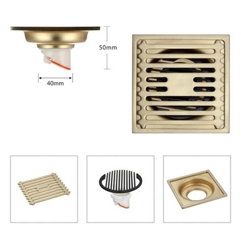 Bathroom Toilet Odorless Strainer Grate 4 Inch SUS304 Stainless Steel