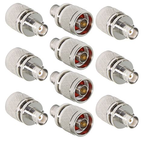 BNC To N Male 10 Pack BNC Female Jack To N Male Plug Coax Connector