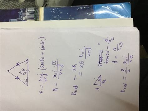 A Current Of I Ampere Is Flowing In An Equilateral Triangle Of Side A