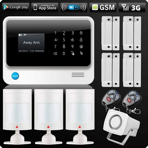 G90B 2 4G WiFi 3G SIM GSM GPRS SMS Wireless Home Security Alarm System