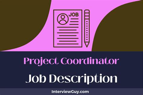 Project Coordinator Job Description Updated For 2025