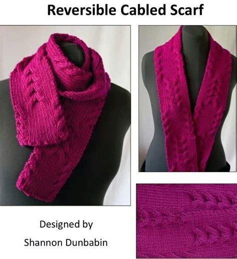 Reversible Cables Scarf Cascade Yarns Free Pattern Scarf Design