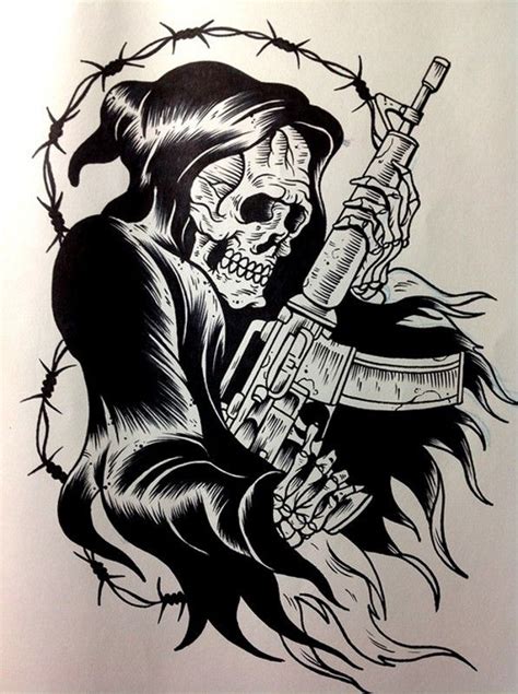 Pin By Wei Er Hai On Sensenmann Grim Reaper Tattoo Tattoo Design