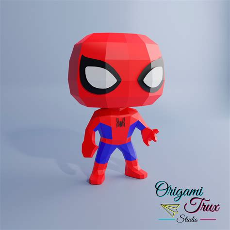 Spiderman Funko Papercraft Template A4 Etsy España