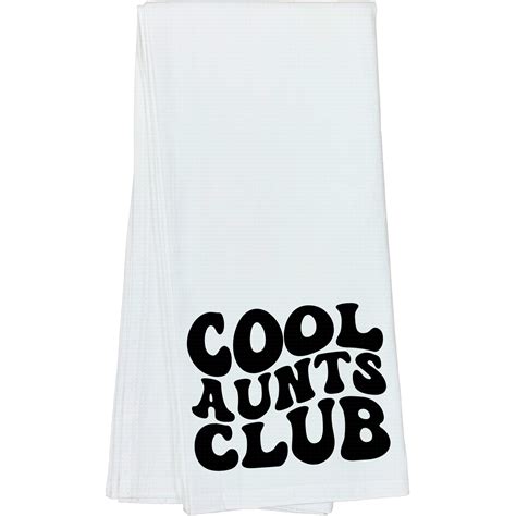 Cool Aunts Club Group Of Aunties Themed Groovy Retro Wavy Text Merch