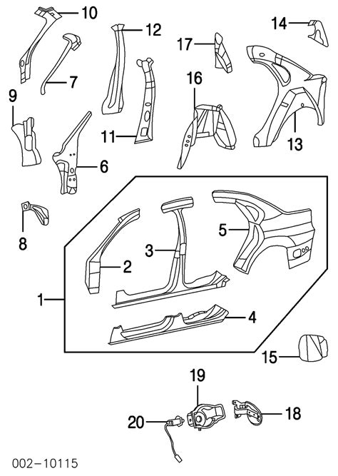 Ford Taurus Body Parts Diagram