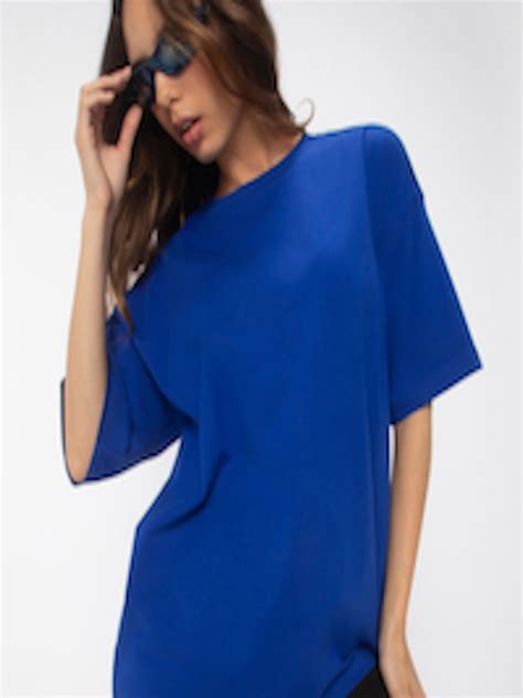 Buy Bewakoof Solid Drop Shoulder Sleeves Oversized T Shirt Tshirts