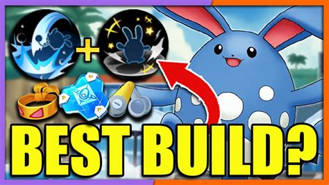 Azumarill Best Build Aqua Tail Play Rough Pokemon Unite Youtube