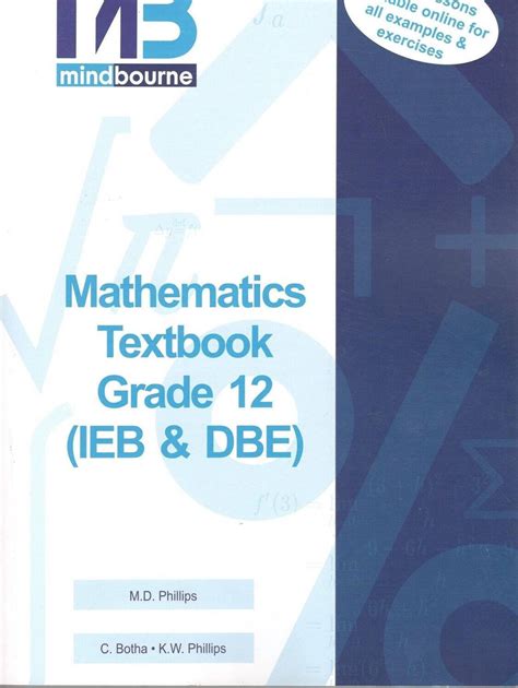 Grade 12 Mindbourne Mathematics Textbook Iebdbe Without Video