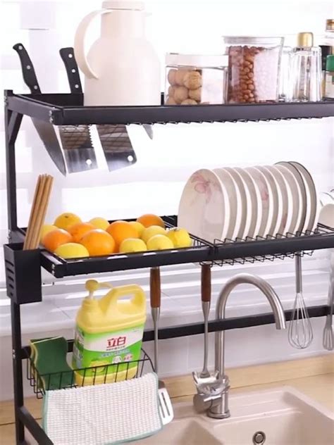 Kitchen Rack Dish Rack Rak Dapur Kabinet Rak Pinggan Mangkuk Dish