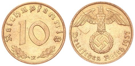 Deutschland Drittes Reich Drittes Reich 10 Pfennig 1937 E vorzüglich