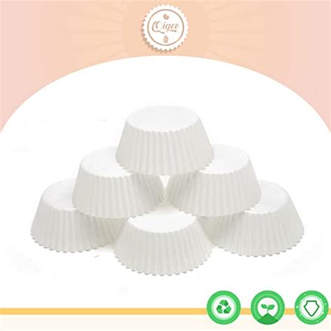 Snapklik Qiqee Count Mini Cupcake Liners White Muffin Liners