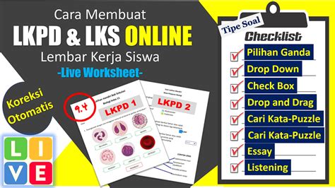 Cara Membuat Live Worksheet