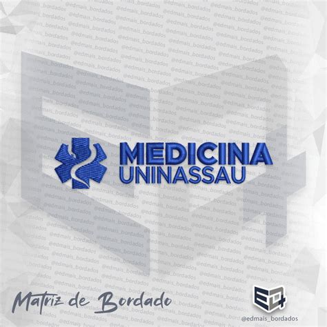 Matrizes De Bordado Medicina Uninassau Completo Jaleco Elo7