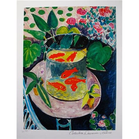 Henri Matisse Goldfish Estate Signed Limited Edition Giclee