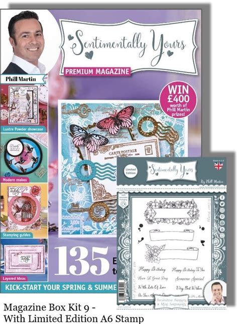 Sentimentally Yours Magazine Box Kit 9 With Limited Edition Stamp