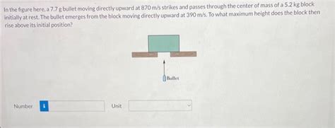 Solved In The Figure Here A G Bullet Moving Directly Chegg