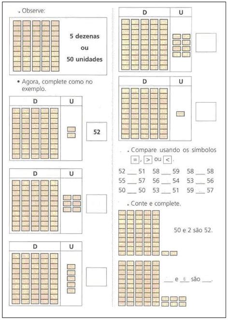 Atividades de Matemática Material Dourado para 3º ano SÓ ESCOLA