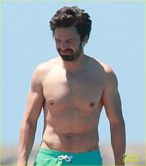 Shirtless Sebastian Stan Packs On Pda With New Girlfriend Alejandra