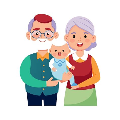 Abuelos Abuela Abuelo Vieja Pareja Viejo Hombre Vieja Mujer Ilustraci N