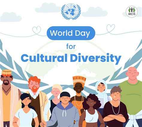 World Day For Cultural Diversity Greeting Card Illustration Off