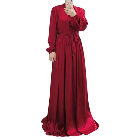 Ibtom Castle Women S Muslim Kaftan Abaya Prayer Dress Long Sleeve Self