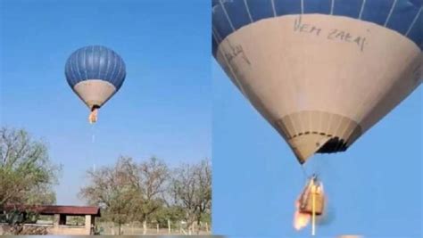 Regina sobreviviente a la caída del globo aerostático en Teotihuacán