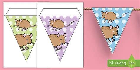 Mouse Bunting Theme Display Twinkl Bunting Teacher Made