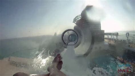 Aquaduck Pov Full Water Slide Aboard Disney Dream Cruise Ship Youtube