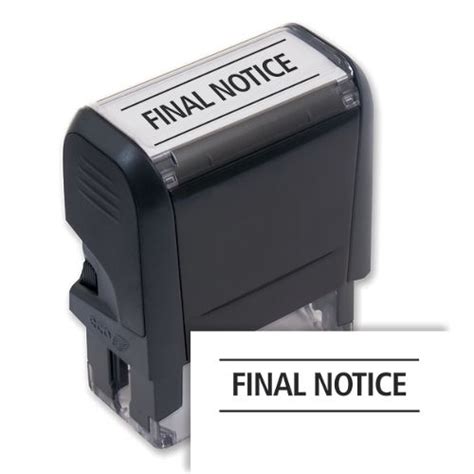 Final Notice Stamp – Self-Inking – ABC Check Printing