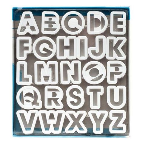 Alphabet Plastic Cutter Set By Ateco Annettes Cake Supplies