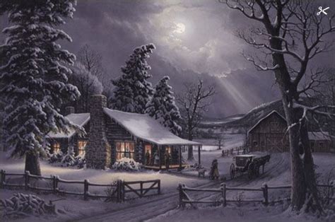 Jesse Barnes A Christmas Embrace Winter Art Winter Painting