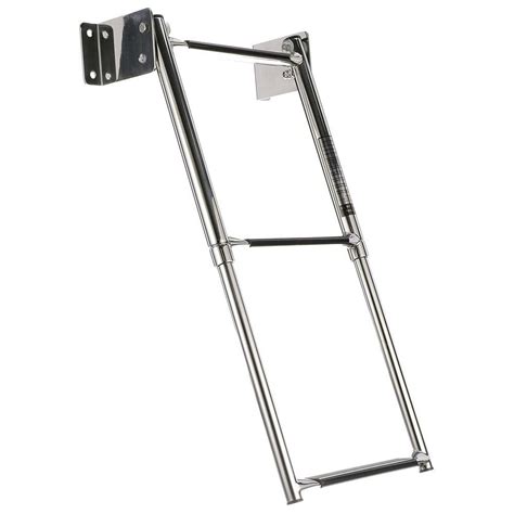 Seachoice Stainless Steel Transom Mount 3 Step Ladder Waveinn