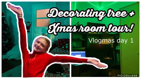 Putting Up The Xmas Tree Xmas Room Tour Vlogmas Day 1 Youtube