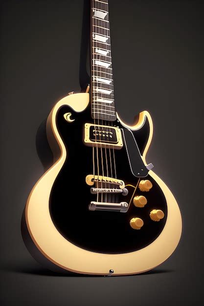 Premium AI Image | Beautiful jazz and blues electric guitar