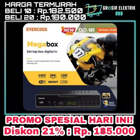 Evercoss Set Top Box Mega Box Evercross Max Stb Tv Digital Full Hd