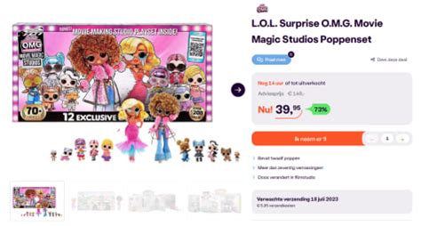 L O L Surprise O M G Movie Magic Studios Poppenset Voor Bij Ibood