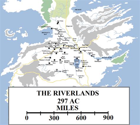 Geographic Map The Riverlands Westeros Map Game Of Thrones Map