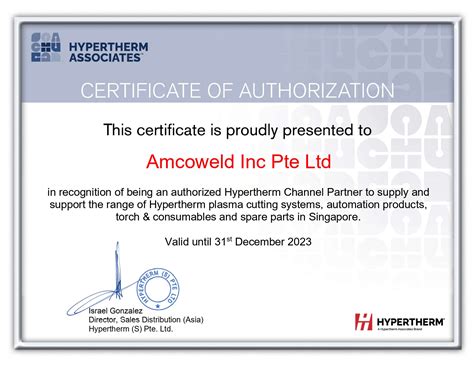 Our Achievement Amcoweld Inc Pte Ltd