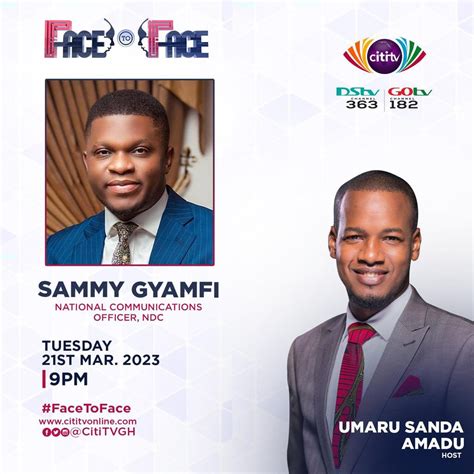 Kg On Twitter Tonight On Facetoface Umaru Sanda Amadu Speaks To His