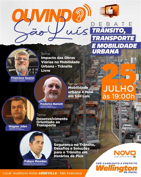 Wellington Convida Para Debate Sobre Tr Nsito Transporte E Mobilidade