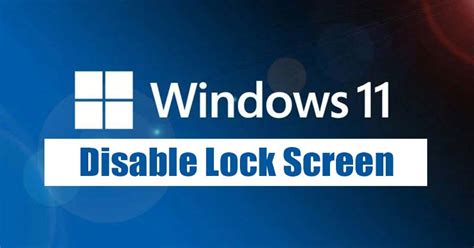 Voici Comment D Sactiver L Cran De Verrouillage Sur Windows