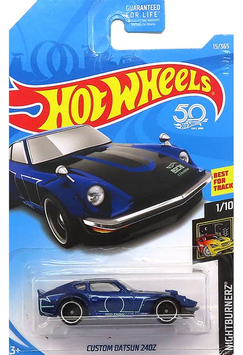 駿河屋 CUSTOM DATSUN Z ブルーブラック Hot Wheels NIGHTBURNERZ FJX ホットウィールhotwheels