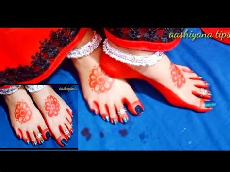 Alta Design For Feet Durga Puja Deepavali Karva Chauth Aalta Design