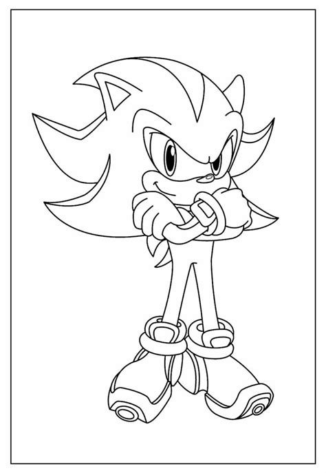 Desenhos De Shadow The Hedgehog Para Colorir Bora Colorir